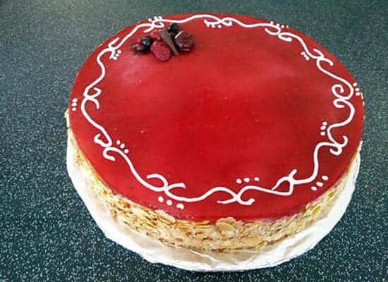 Entremets aux Fruits Rouges et vanille thermomix