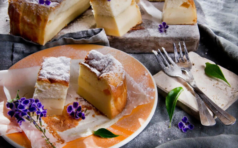 Gâteau Magique à la vanille Thermomix – Facile, Délicieux et Inratable