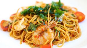 Spaghettis aux fruits de mer cookeo