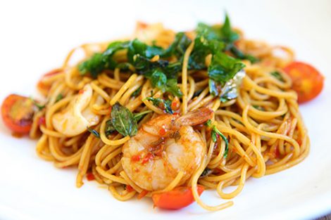 Spaghettis aux fruits de mer cookeo