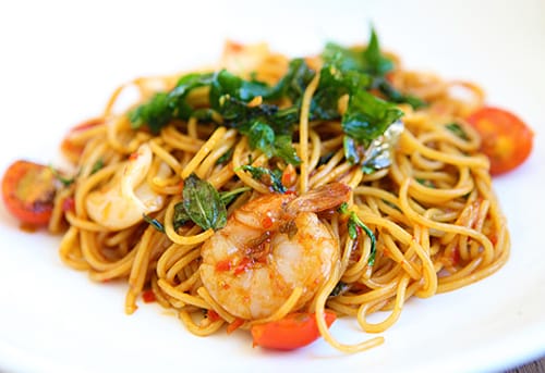 Spaghettis aux fruits de mer cookeo