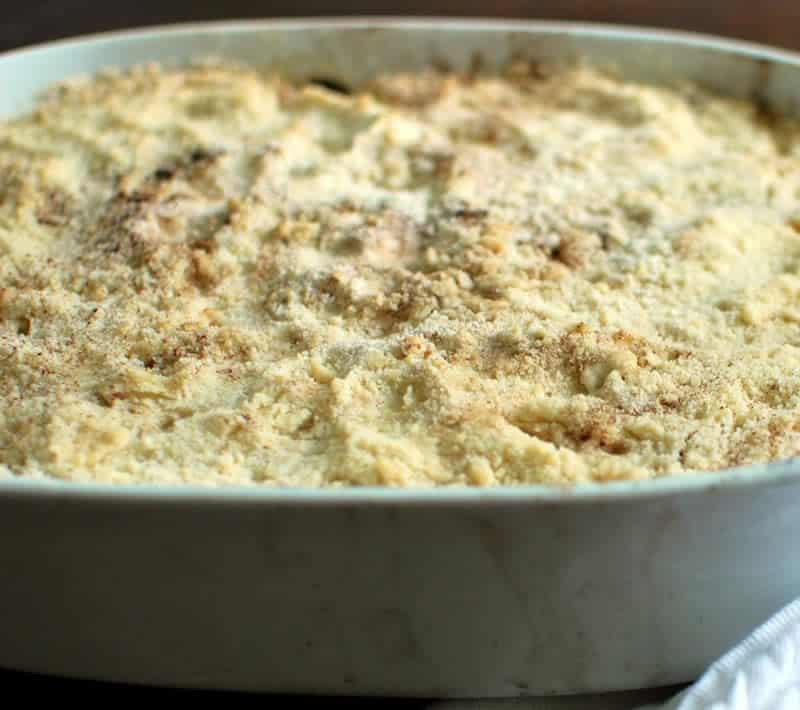 Crumble aux courgettes fromage et herbes thermomix