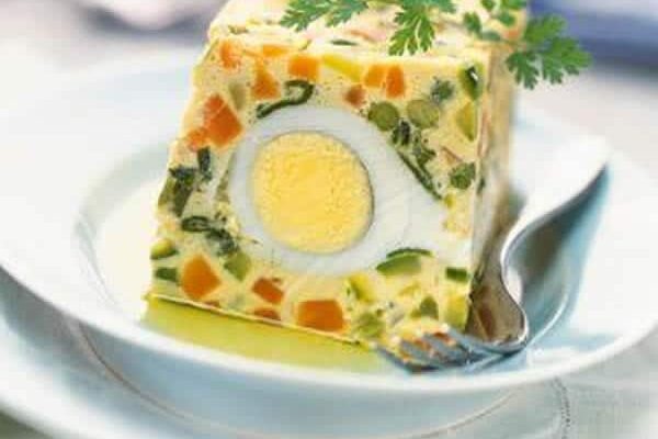 Terrine aux œufs et petits légumes thermomix
