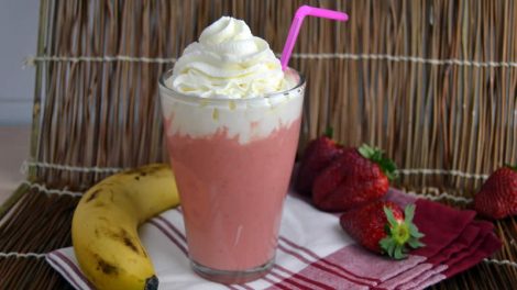 Milkshake banane fraise thermomix
