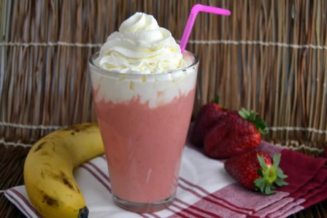 Milkshake banane fraise thermomix