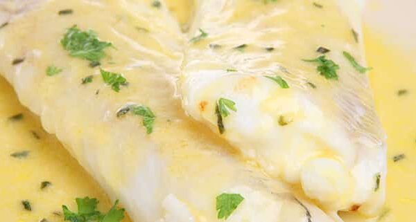 Filet de colin vapeur et sa sauce au citron au thermomix