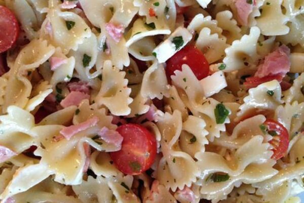 Papillons tomate et jambon au cookeo