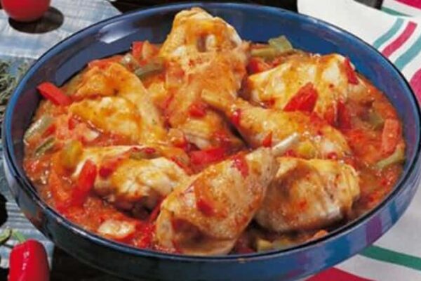 Poulet Basquaise au cookeo