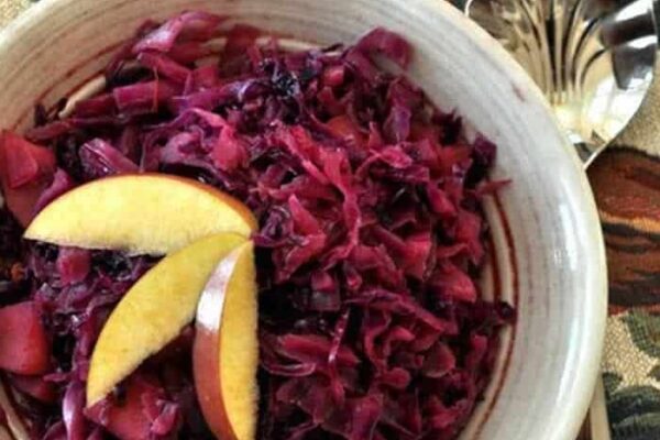 Chou rouge aux pommes avec thermomix