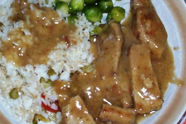 Côte de porc et choux de Bruxelles au thermomix