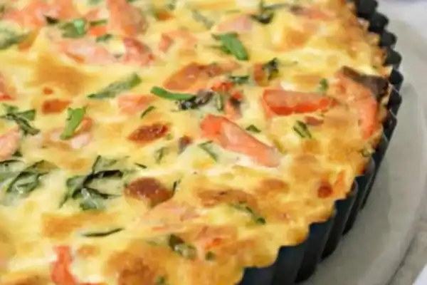 Tarte légère saumon courgettes au Thermomix