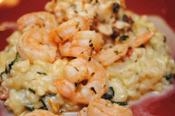 Risotto crevettes et curry recette WW au thermomix