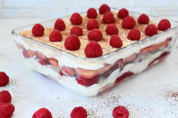 Tiramisu aux framboises avec thermomix