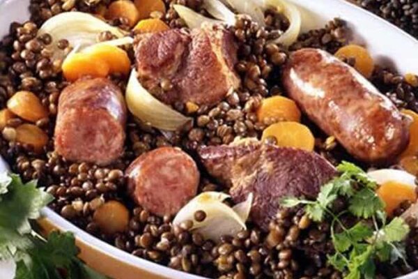 Jarret de porc aux lentilles avec thermomix