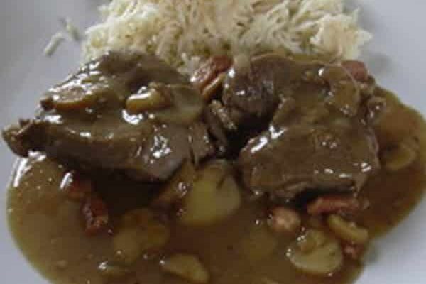 Joues de porc aux champignons avec thermomix