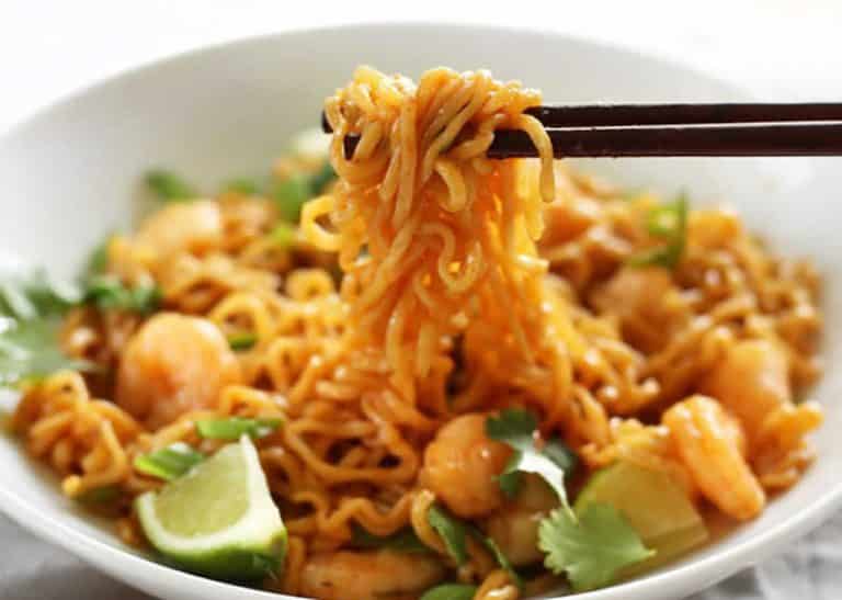 Nouilles chinoises aux crevettes avec thermomix