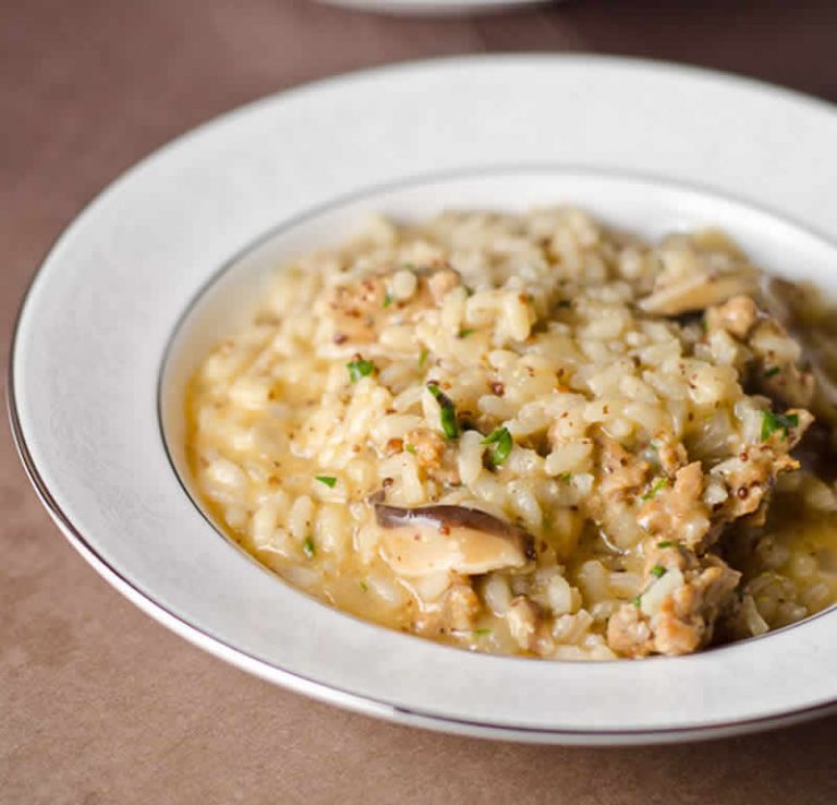 Risotto poulet chorizo et champignons au thermomix