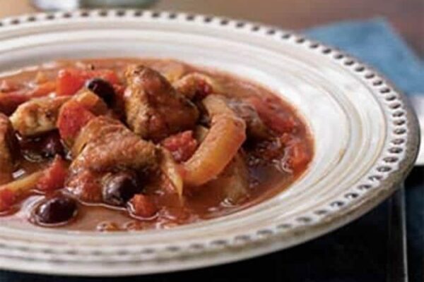 Sauté de porc aux olives avec thermomix
