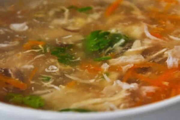 Soupe asiatique au poulet avec thermomix