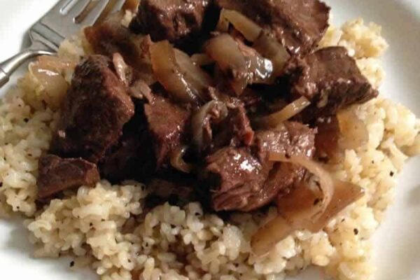 Boeuf aux oignons avec thermomix