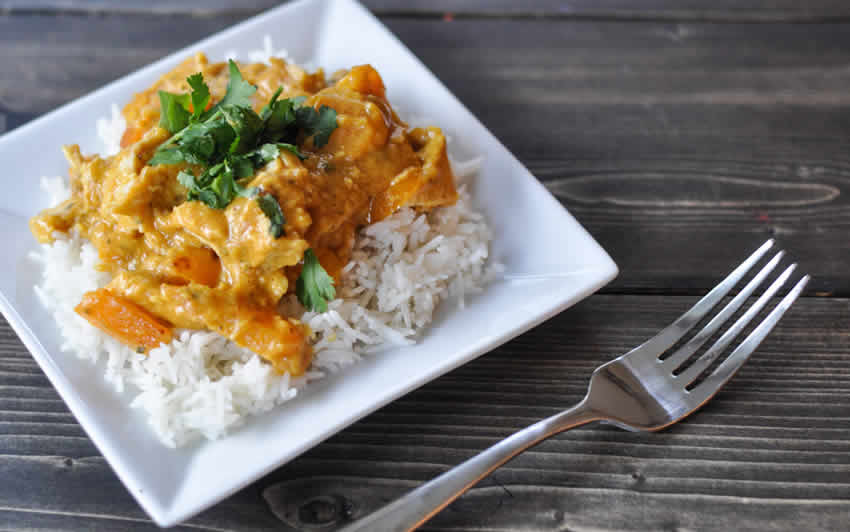 Curry de dinde au lait de coco avec thermomix