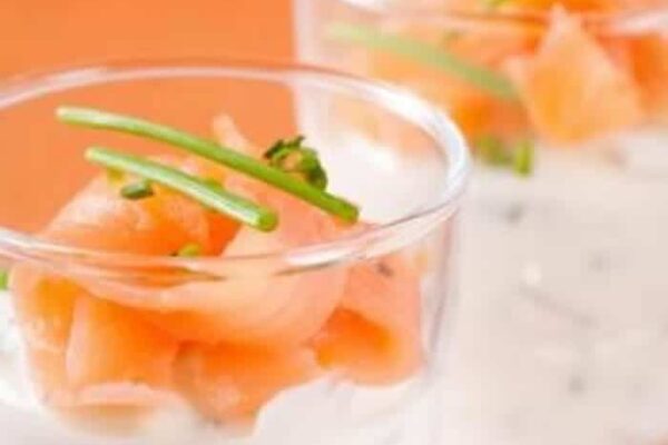 Verrines Saumon fumé et Ricotta au thermomix