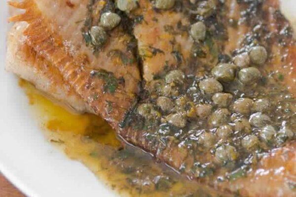 Ailes de raie sauce beurre aux câpres avec thermomix