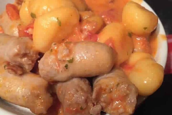 Chipolatas gnocchis au Cookeo