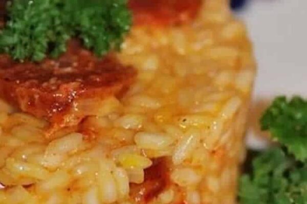 Risotto au chorizo recette WW au thermomix