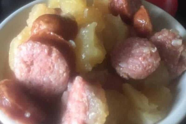 Saucisse aux pommes au Cookeo