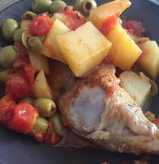 Cuisse de poulet aux olives avec Cookeo