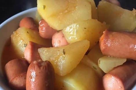 Knacki aux pommes de terre avec cookeo