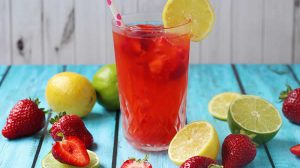 Limonade aux fraises avec thermomix