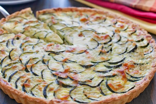 Quiche aux courgettes chèvre avec thermomix