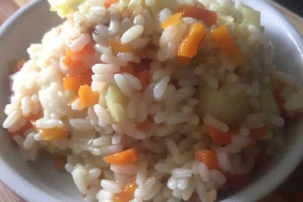 Risotto poireaux carotte au Cookeo