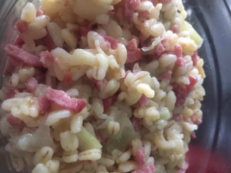 Ebly aux poireaux et bacon au Cookeo