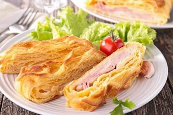 Feuilleté au Jambon Comté avec thermomix