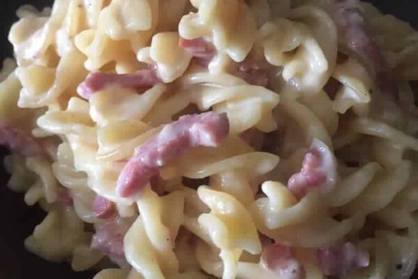 Fusilli au maroilles et bacon au Cookeo