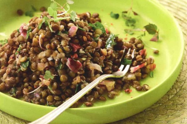 Salade de lentilles vertes au thermomix