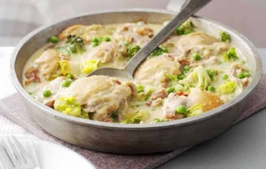 Blancs de poulet aux petits pois avec thermomix