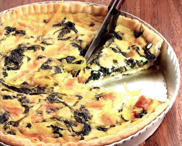 Tarte aux épinards et citron confit avec thermomix