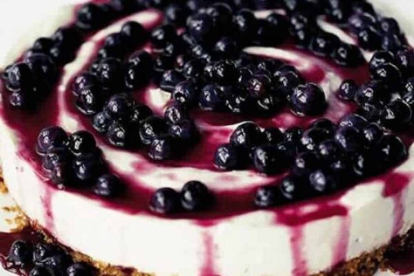 Cheesecake au citron vert et aux myrtilles avec thermomix