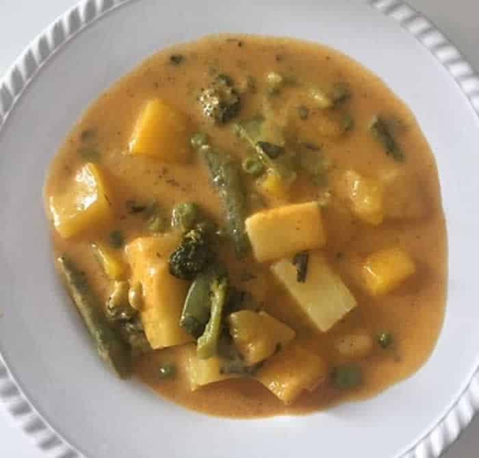 Curry de légumes aux fruits avec cookeo