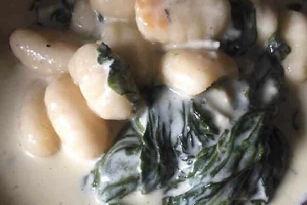Gnocchis aux épinards et au gorgonzola au Cookeo
