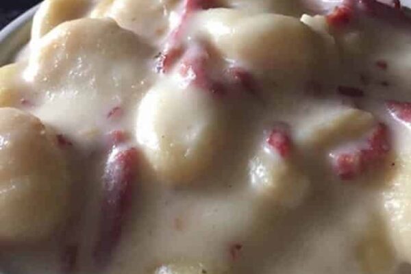 Gnocchis crème et bacon au Cookeo