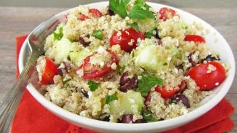 Salade de quinoa aux légumes et au thon weight watchers