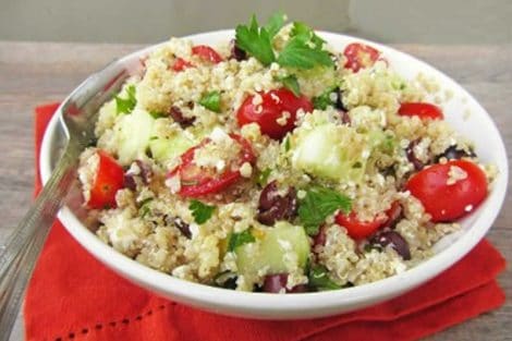 Salade de quinoa aux légumes et au thon weight watchers