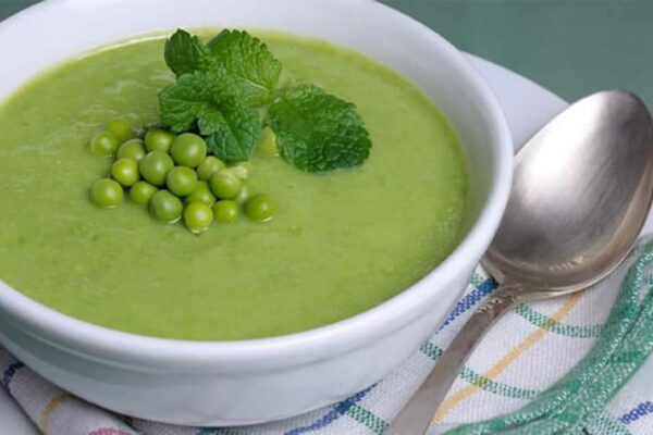 Soupe courgettes et petits pois au cookeo