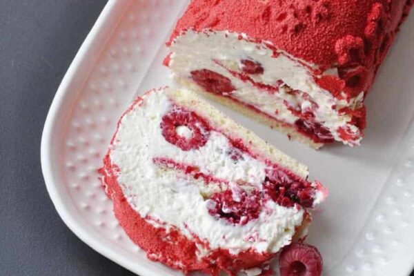 Bûche tiramisu framboises au Thermomix