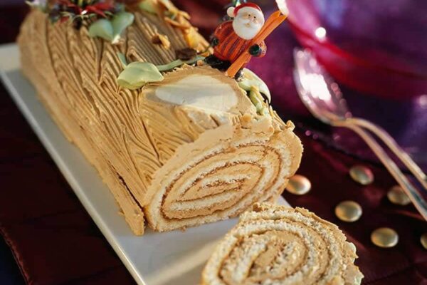 Bûches de noël au praliné avec thermomix